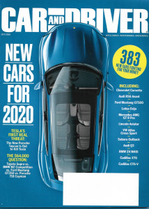 CAR & DRIVER 2019 OCT - PORSCHE TAYCAN, SUPRA v BMW M2 v MUSTANG GT350, CAYMAN